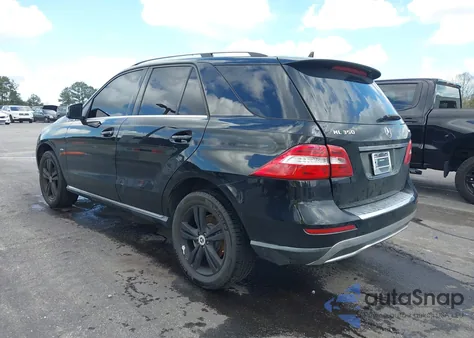 2012 Mercedes-Benz Ml 350 4Matic из США, поврежденный, VIN 4JGDA5HB8CA092518